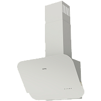 KHC66135GW Вытяжка Korting/ наклонная, Ширина 60 см, механическое управление, 3 режима, скрытые кнопки управления, 650 м3/ч., алюминиевый жировой фильтр, LED освещение, белое стекло