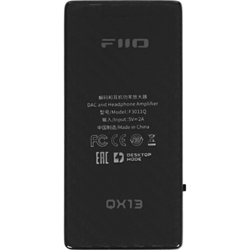 6953175750130 Усилитель ЦАП/ FIIO QX13 (F3011Q) Чёрный фото 4 6953175750130 Усилитель ЦАП/ FIIO QX13 (F3011Q) Чёрный фото 4