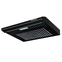 MPC60Black ВЫТЯЖКА MAUNFELD/ Подвесная вытяжка, 60см, 3 скорости, 430 м3/ч, LED освещение, цвет: черный, (угольный фильтр CF152A приобретается отдельно)