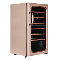 Винный шкаф/ Винный шкаф MAUNFELD MFWC-85SCH34, ВхШхГ 875х480х490 мм, полезный объем 85 л, количество бутылок 34, электронный термостат, сенсорное управление, LED освещение, стандартный компрессор, цвет шампань