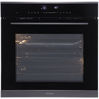 OKB1331GNBX Встраиваемый духовой шкаф Korting/ 59.5 х 59.5 x 56.5 см, 11 режимов нагрева, гриль, дисплей, таймер, черный
