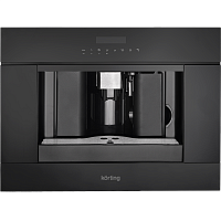 KCM9200BG Встраиваемая кофемашина Korting/ Встраиваемая кофемашина, сенсорное управление, регулировка объема кофе, капучино, таймер, приготовление двух чашек, давление 15 бар, вспениватель молока, цвет черный