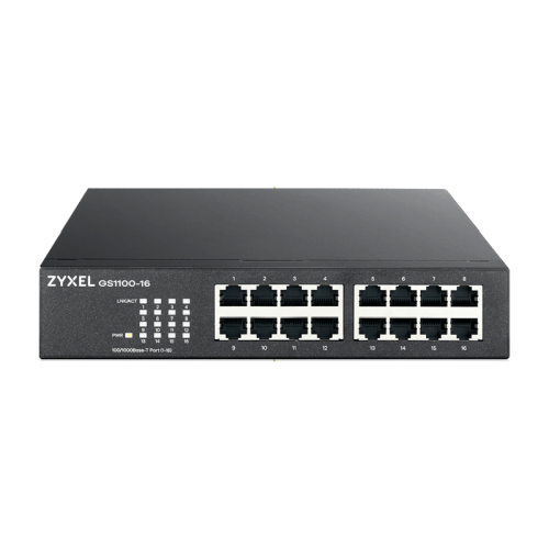 GS1100-16-EU0103F Коммутатор/ ZYXEL GS1100-16 Switch, 16xGE, rack 19 ", silent фото 3