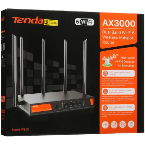 W30E Маршрутизатор/ Wi-Fi маршрутизатор 3000MBPS W30E TENDA фото 8 W30E Маршрутизатор/ Wi-Fi маршрутизатор 3000MBPS W30E TENDA фото 8