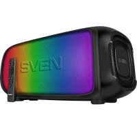SV-022518 SVEN PS-860, черный, акустическая система 2.0, мощность 2x50 Вт (RMS), Bluetooth, FM, USB, microSD, встроенный аккумулятор