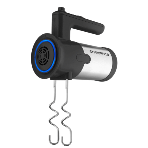 MF-321BK Миксер MAUNFELD/ Ручной миксер, 300 Вт, 5 скоростей, венчик, крюк для теста, черный фото 4