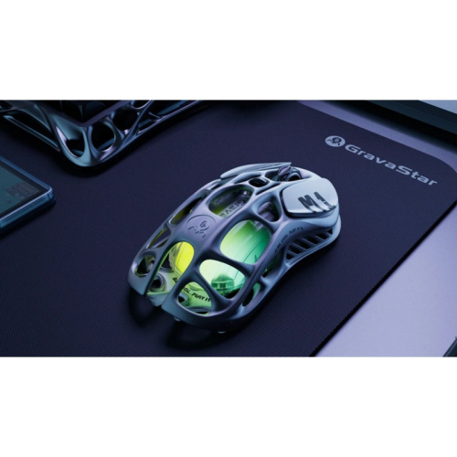 6972448921992 Игровая мышь/ Беспроводная игровая мышь Gravastar Mercury M1 Pro Серый фото 6
