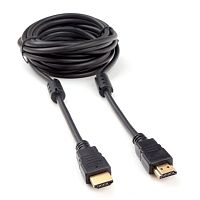 CCF2-HDMI4-15 Кабель HDMI Cablexpert CCF2-HDMI4-15 4,5м, v2.0, 19M/19M, черный, позол.разъемы, экран, 2 ферр кольца, пакет (272269)