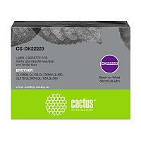CS-DK22223 -/ Картридж ленточный Cactus CS-DK22223 DK-22223 черный для Brother P-touch QL-500, QL-550, QL-700, QL-
