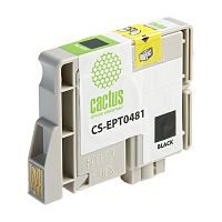 -/ Картридж струйный Cactus CS-EPT0481 T0481 черный (16мл) для Epson Stylus Photo R200/R220/R300/R320/R