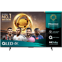 75E7QPRO Телевизор ЖК 75'' Hisense/ 75", QLED, Ultra HD, 144 Hz(VRR), Smart TV (ОС VIDAA U8.5), Wi-Fi, DVB-T2/T/C/S2/S, FreeSync Premium, 2.0Ch 2х15W, CI+(1.4), 4хHDMI, 2хUSB, Alexa Built-in, VIDAA Voice, Dark Grey 2025