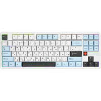 6978080506481 Игровая клавиатура/ Беспроводная механическая клавиатура AULA F87Pro V2 Бело-сине-тёмно-пурпурный Star Vector свитчи РУС (Bluetooth, 2.4 Гц)