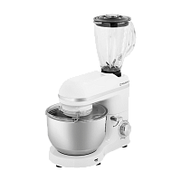 MF-435WHPRO Кухонный комбайн MAUNFELD/ Кухонный комбайн 2в1, мощность 1400 Вт, 6 скоростей, объем чаши блендера 1,5 л , объем чаши миксера 5,5 л , импульсный режим, блендер, цвет белый