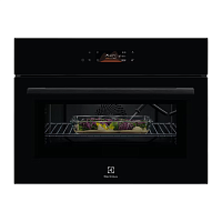 LVL8E09Z Встраиваемый духовой шкаф Electrolux/ Компактный духовой шкаф с СВЧ, 45 см, 43 л, 22 режима, черный цвет