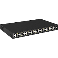 SW-64822(700W) Коммутатор/ OSNOVO 48 портовый PoE коммутатор, 48*10/100 Base-T PoE, 2*GE Combo Uplink, PoE на порт до 30W, суммарная мощность PoE до 700W