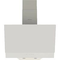 STELLA60Blanc Наклонная вытяжка MONSHER/ Настенная наклонная вытяжка, ширина 60 см, отвод/рециркуляция, 900 м3/час, электронное сенсорное управление, 3 скорости, светодиодное освещение 2*1 Вт, металлические жироулавливающие фильтры, угольный фильтр KM 102