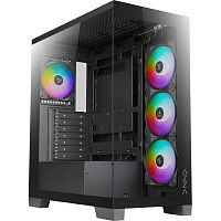 CSAZ-570BCOVE Корпус Azza COVE черный ATX 6x120mm 2x140mm 1xUSB2.0 1xUSB3.0 audio bott PSU [CSAZ-570B COVE]