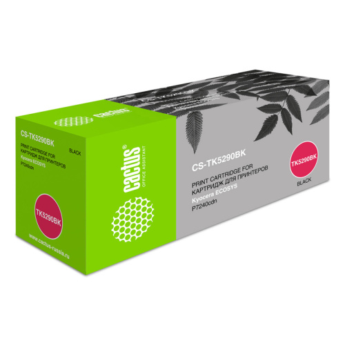 -/ Картридж лазерный Cactus CS-TK5290BK TK-5290BK черный (17000стр.) для Kyocera Ecosys P7240cdn