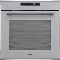 OKB1331SGBXGr Встраиваемый духовой шкаф KORTING/ Встраиваемый духовой шкаф KORTING, 72 л, 11 режимов, сенсорное управление, LED дисплей, каталитическая очистка, LED освещение, гриль, телескопические направляющие на 1 уровень, таймер, термощуп, доводчик дв