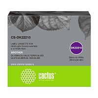 CS-DK22210 -/ Картридж ленточный Cactus CS-DK22210 DK-22210 черный для Brother P-touch QL-500, QL-550, QL-700, QL-