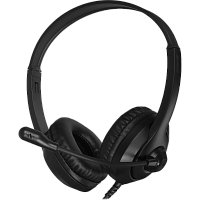 FH100U(STONEBLACK) Наушники с микрофоном A4Tech Fstyler FH100U черный 2м накладные USB (FH100U (STONE BLACK))