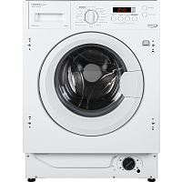 WMB1486WH Встраиваемая стиральная машина HOMSair/ Встраиваемая стиральная машина с сушкой HOMSair WMB1486WH, загрузка 8 кг стирка, 6 кг сушка, 1400 об/мин, 16 режимов, дисплей, индикация этапов, деликатная стирка, комбинированное управление, защита от дет