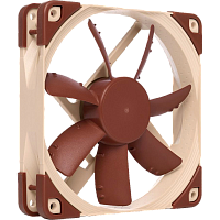 NF-S12APWM Кулер для корпуса/ Case Cooler Noctua NF-S12A PWM (120x120x25mm, 4-pin PWM, 63.27CFM, 17.8dBA, 1200RPM, Beige/Brown)