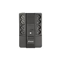 POWERMANBRICK650PLUS ИБП POWERMAN Brick 650 PLUS, линейно-интерактивный, 650ВА, 360Вт, 4 евророзетки с резервным питанием, 4 евророзетки с фильтрацией, USB, защита RJ45/RJ11, батарея 12В 7Ач 1 шт., 293мм х 202мм х 93мм, 4.5 кг./ UPS POWERMAN Brick 650 PLU
