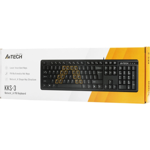 KKS-3 Клавиатура A4Tech KKS-3 черный USB фото 3
