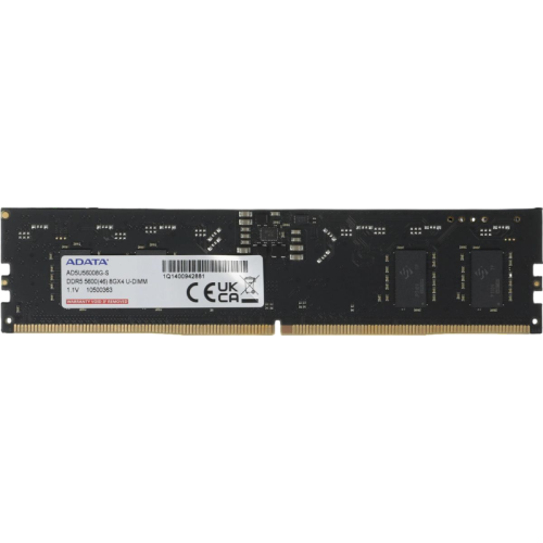 AD5U56008G-S Модуль памяти ADATA DIMM 8GB DDR5-5600 AD5U56008G-S AD5U56008G-S Модуль памяти ADATA DIMM 8GB DDR5-5600 AD5U56008G-S