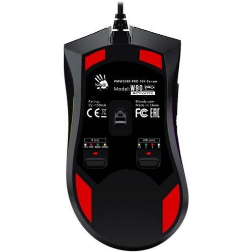 W90PRO Мышь A4Tech Bloody W90 Pro черный оптическая 16000dpi USB 10but фото 3 W90PRO Мышь A4Tech Bloody W90 Pro черный оптическая 16000dpi USB 10but фото 3
