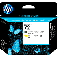 C9384A Печатающая головка/ HP 72 Matte Black and Yellow Printhead