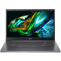 NX.KHJER.007 Ноутбук/ ACER Aspire A515-58P-759A 15.6"(1920x1080 (матовый))/Intel Core i7 1355U(1.7Ghz)/16384Mb/512PCISSDGb/noDVD/Int:Intel Iris Xe Graphics/Cam/BT/WiFi/50WHr/war 1y/1.8kg/Gray/NoOS