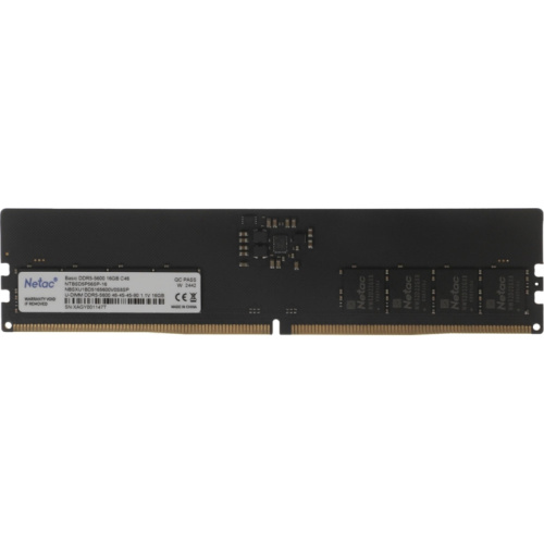 NTBSD5P56SP-16 Модуль памяти Netac DIMM 16GB DDR5-5600 NTBSD5P56SP-16 NTBSD5P56SP-16 Модуль памяти Netac DIMM 16GB DDR5-5600 NTBSD5P56SP-16