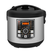 MPMC-1624S Мультиварка MAUNFELD/ Мультиварка MAUNFELD, мощность 860 Вт, электронное управление, 21 автоматическая программа, антипригарное покрытие, объем чаши 5 л, регулировка времени приготовления, разогрев, звуковой сигнал, автоподогрев, дисплей, отсро