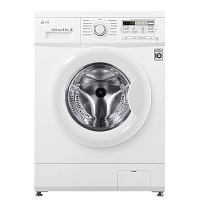 F10B8MD Стиральная машина LG Electronics/ Стиральная машина LG, отдельностоящая, ВхШхГ 850х600х440 мм, загрузка 5.5 кг, 1000 об/мин, LED дисплей, инверторный мотор с прямым приводом, отсрочка старта, энергоэффективность А, цвет белый