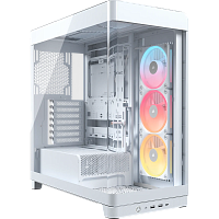 CC-9011317-WW Корпус без блока питания/ Case Corsair Frame 4500X LX-R RGB iCUE LINK, Midi-Tower, TG, 3x120mm ARGB reverse fans, 2xUSB-A 3.2, 1xUSB 3.2 Type-C, E-ATX, ATX, mATX, mITX White