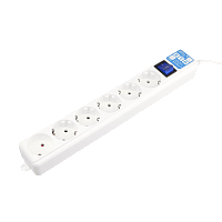 SPL6-16-P-5M Фильтр-удлинитель Power Cube PRO, 5,0 м 6 розеток, LC контур, 16А/3,5кВт