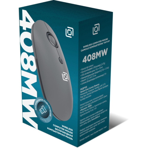 2007533 Мышь Oklick 408MW графитовый оптическая 1600dpi silent беспров. USB для ноутбука 4but (2007533) фото 9 2007533 Мышь Oklick 408MW графитовый оптическая 1600dpi silent беспров. USB для ноутбука 4but (2007533) фото 9