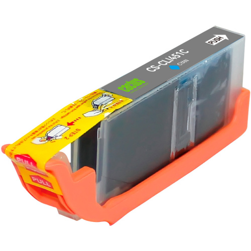 -/ Картридж струйный Cactus CS-CLI451C голубой (10.2мл) для Canon MG6340/5440/IP7240 -/ Картридж струйный Cactus CS-CLI451C голубой (10.2мл) для Canon MG6340/5440/IP7240