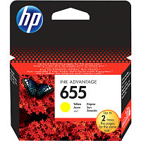 CZ112AE Картридж/ HP 655 Yellow Ink Cartridge