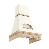 943805 GOOD, Кухонная вытяжка ELIKOR Бельведер Флореале 60П-650-П3Д бежевый/дуб неокр