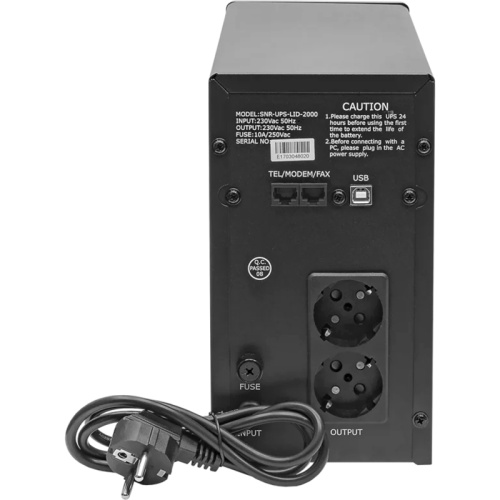 SNR-UPS-LID-2000 Источник бесперебойного питания Line-Interactive, 2000 VA, настольный/ Line-Interactive, Tower, UPS фото 6