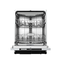 DDW06FMagnesite Встраиваемая посудомоечная машина Delonghi/ Встраиваемая посудомоечная машина Delonghi, 60 см, 3 корзины, 14 комплектов, кнопочное управление, LED-дисплей, 9 программ, LED подсветка, отсрочка запуска, луч на полу, энергоэффективность А++,