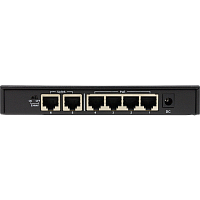 OS1206P/60W/A1A Коммутатор/ Unmanaged Switch 6x100Base-TX (4x100Base-TX PoE), PoE Budget 60W, Long-range PoE up to 250m, metal case