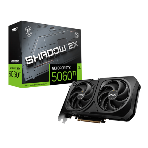 GeForceRTX5060Ti16GSHADOW2XOCPLUS Видеокарта/ GeForce RTX 5060 Ti 16G SHADOW 2X OC PLUS