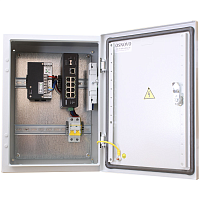 OS-341(SW-60812/I) Коммутатор/ OSNOVO Уличный РоЕ коммутатор на базе уличной станции OSNOVO OS-341, 6*10/100Base-T с PoE (до 30W), 2 *10/100Base-T с PoE (до 60W), 1 *10/100/1000Base-T, 2 порта SFP 1000Base-X, суммарно PoE до 240W, IP66