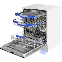 MLP60230LightBeamInverterWi-Fi Встраиваемая посудомоечная машина/ Посудомоечная машина, Встраиваемая, 60 см, 14 коплектов, 8 программ, 3 корзины, таймер, аквастоп, автоматическое открытие дверцы, wi-fi, конденсационная сушка, луч, инверторный двигатель