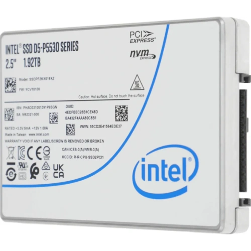 SSDPF2KX019XZN1 Накопитель SSD INTEL PCIE 1.92TB TLC D5-P5530 SSDPF2KX019XZN1 фото 2 SSDPF2KX019XZN1 Накопитель SSD INTEL PCIE 1.92TB TLC D5-P5530 SSDPF2KX019XZN1 фото 2
