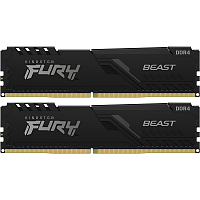 KF436C18BBK2/32 Память оперативная/ Kingston 32GB 3600MT/s DDR4 CL18 DIMM (Kit of 2) FURY Beast Black